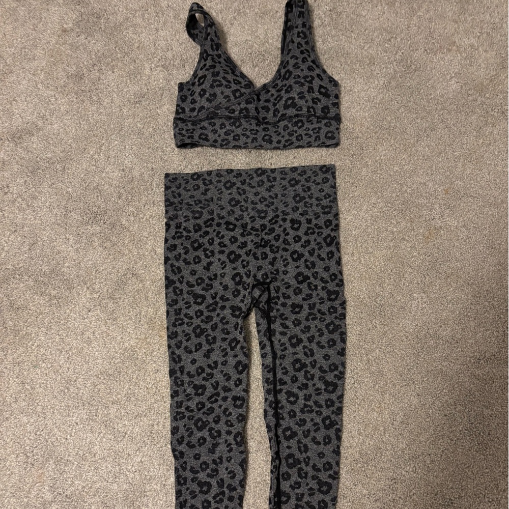 Leopard Print Two-Piece Set